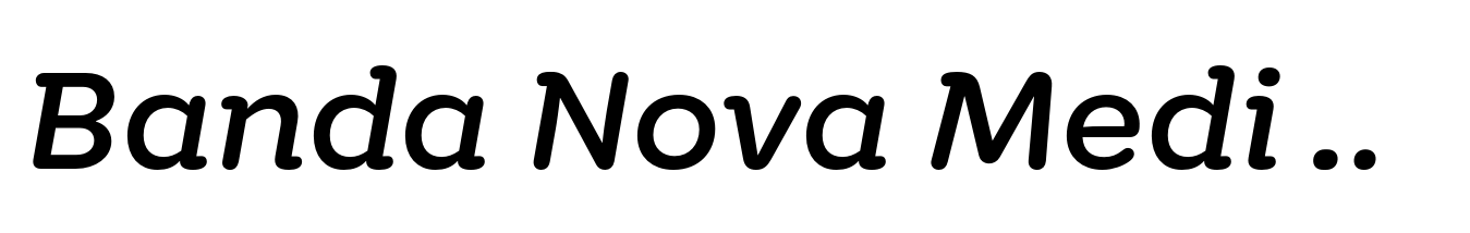 Banda Nova Medium Italic